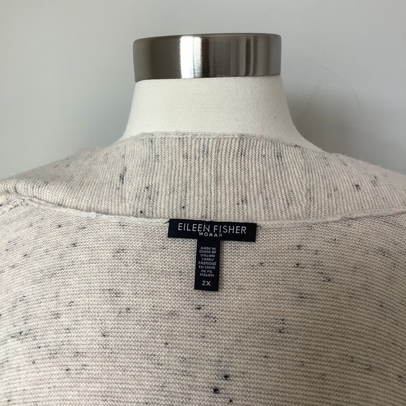 Eileen Fisher Organic Cotton Wool Blend Open Knit Cardigan Sweater MSRP$268 - Picture 14 of 16